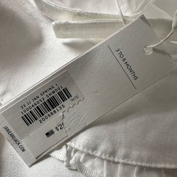 NWT Janie and Jack Baby/Girls Two Bucket Hats White & Pink- 3-6 month - Picture 7 of 13